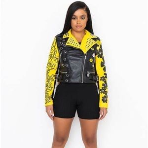 NWOT Azalea Wang Scouts Honor Moto Jacket